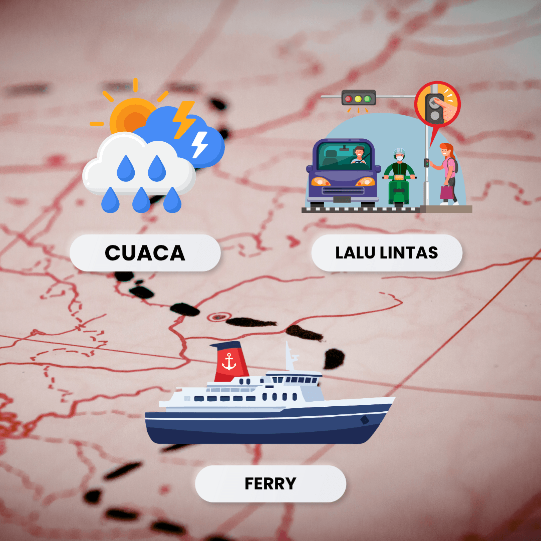 Faktor pengganggu SLA: cuaca, lalu lintas/akses, dan ferry